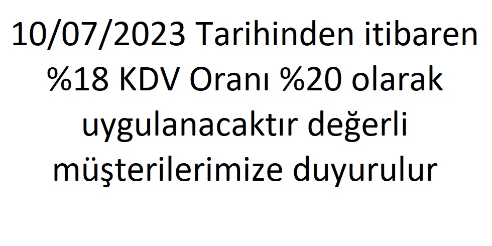 KDV ORANI DEKLK