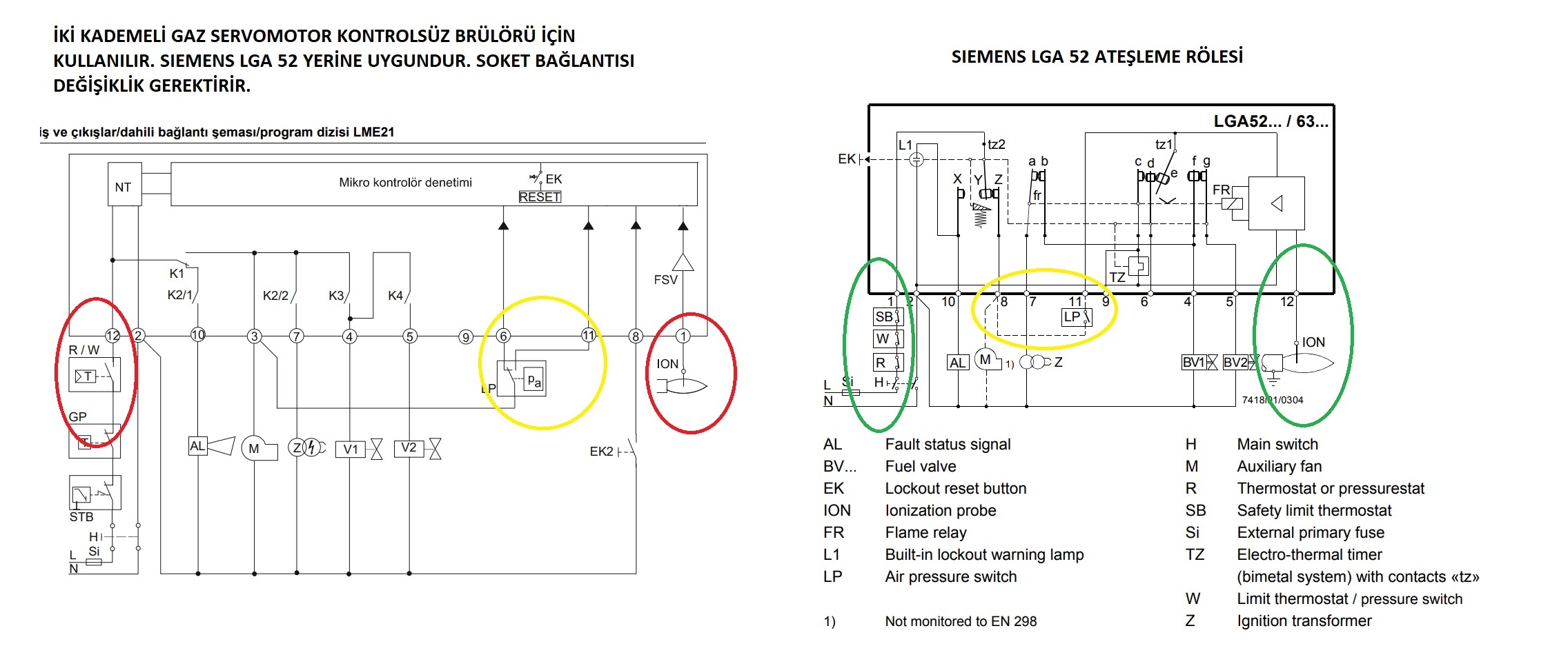 SIEMENS LME21.330C2 BRÜLÖR ATELEME RÖLES