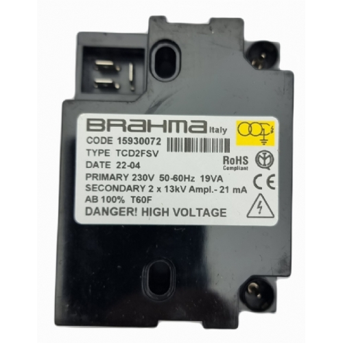 BRAHMA TCD 2 FSV FT IKILI 2X13 KV 21 mA 19VA %100 ED BRLR ATELEME TRAFOSU