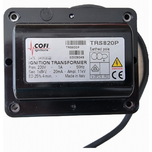 Cofi TRS 820 P 220V 1X8000V 20MA %25 BRLR TEK IKILI ATELEME TRAFOSU
